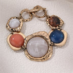 Vintage Multi-Stone Charm Bracelet