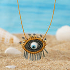 Vintage Boho Evil Eye Necklace