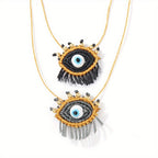 Vintage Boho Evil Eye Necklace