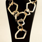 18k Geometric Link Y-Necklace