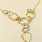 18k Geometric Link Y-Necklace