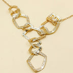 18k Geometric Link Y-Necklace
