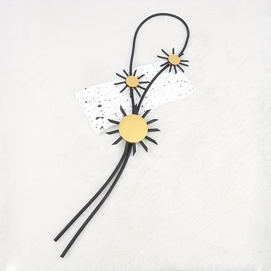 Vintage Sun Motif Y-Necklace