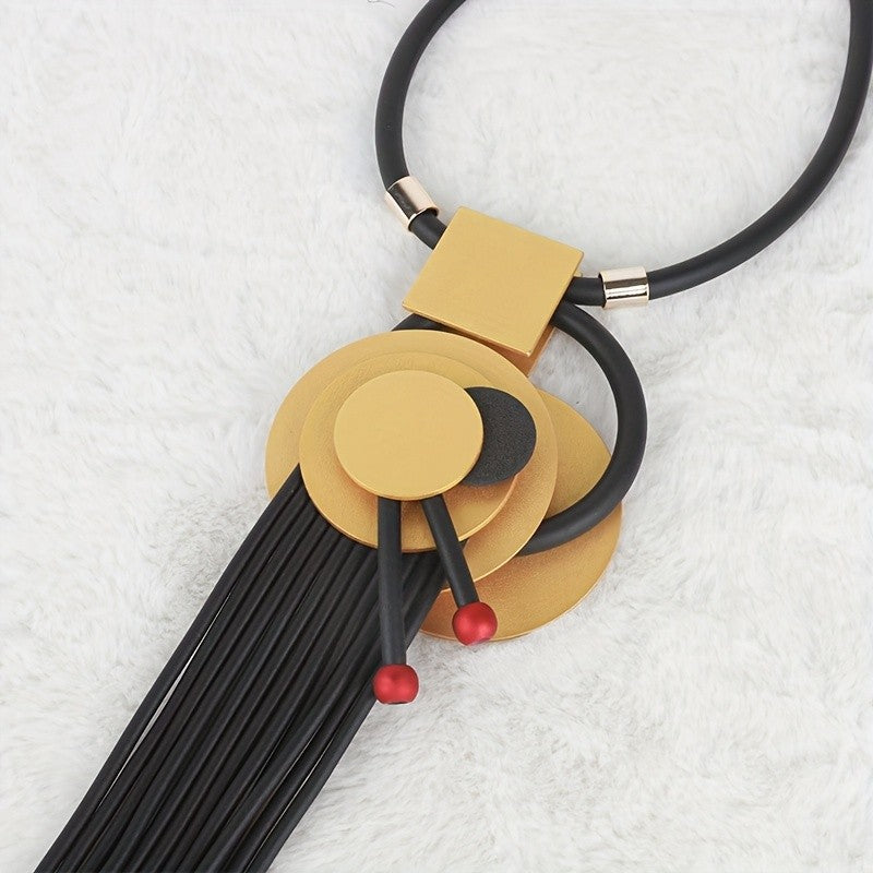 Geometric Tassel Boho Necklace