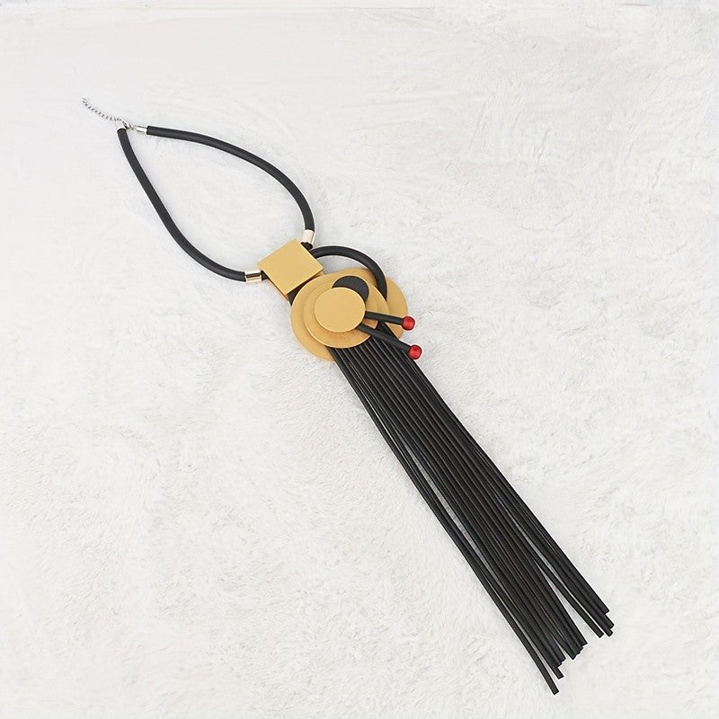 Geometric Tassel Boho Necklace