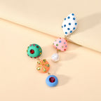 Asymmetric Resin Boho Drop Earrings