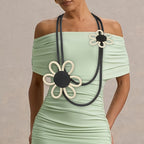Asymmetric Silicone Flower Necklace