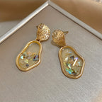 Irregular Textured Drop Earrings
