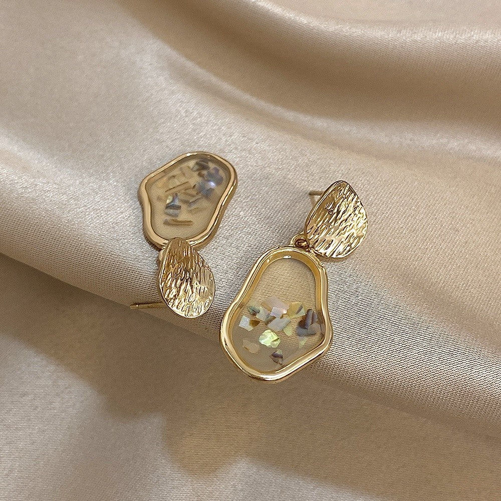 Irregular Textured Drop Earrings