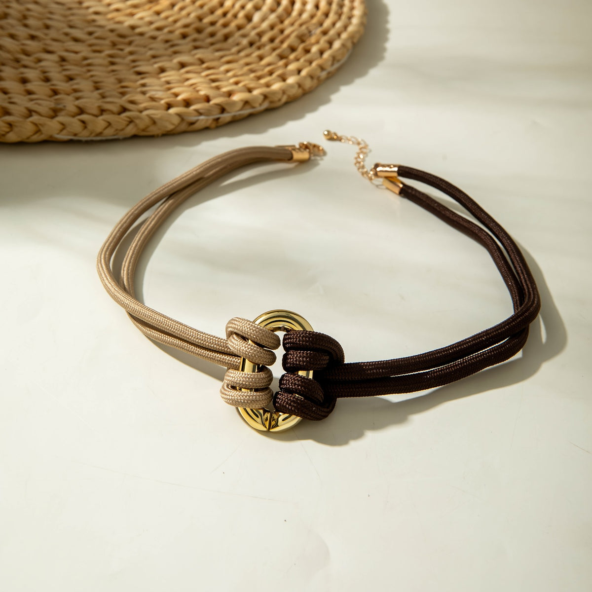 Vintage Woven Knot Choker Necklace