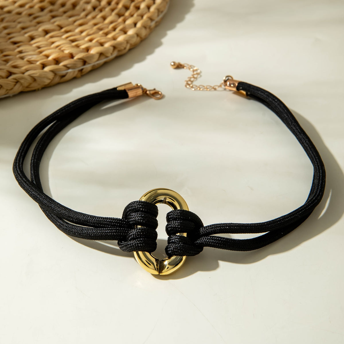 Vintage Woven Knot Choker Necklace