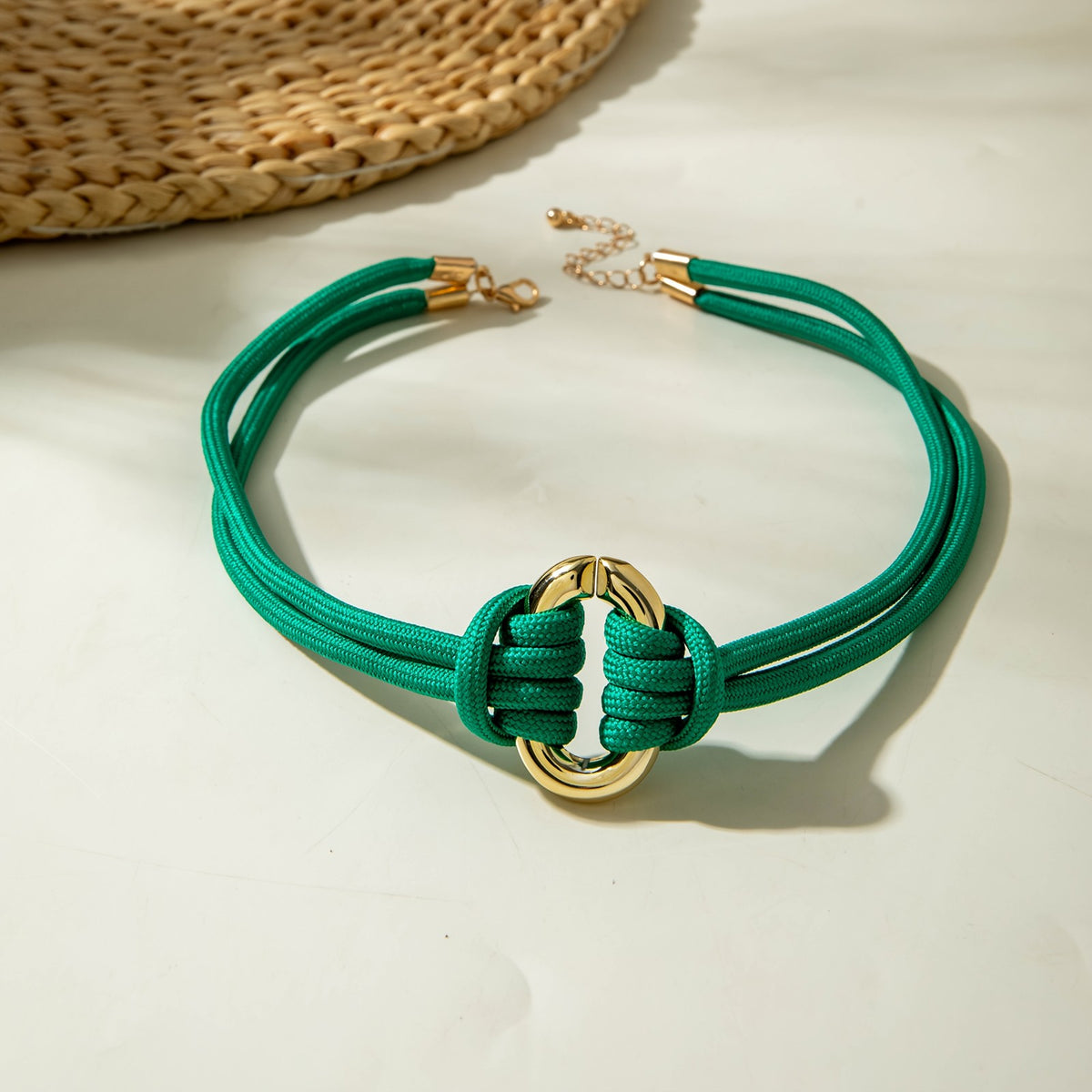 Vintage Woven Knot Choker Necklace