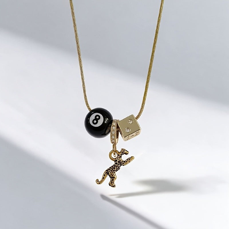Vintage Cherry & Star Charm Necklace