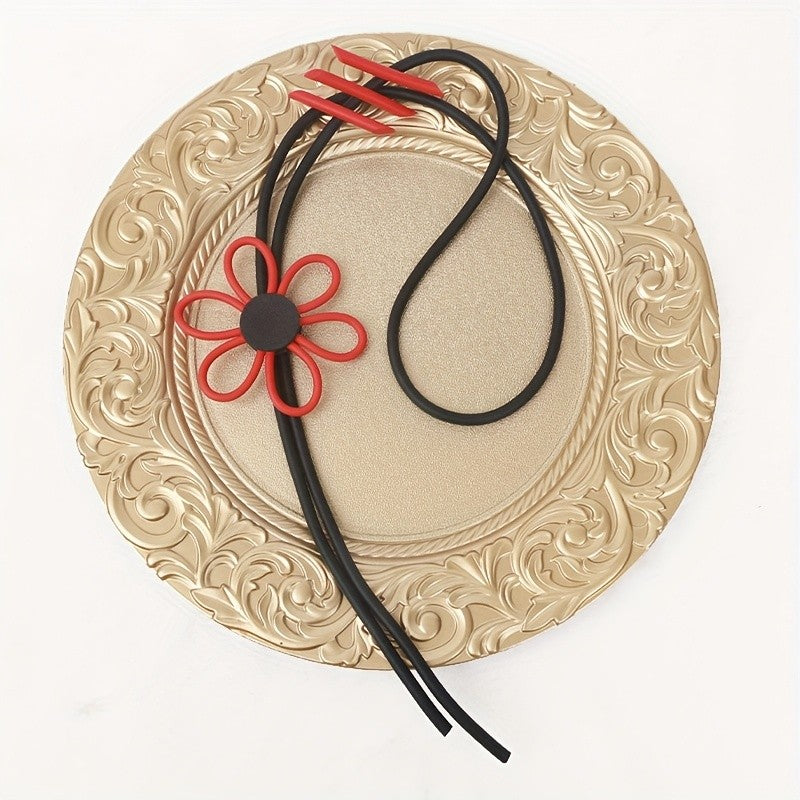 Asymmetric Floral Silicone Necklace