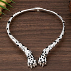 Vintage Leopard Claw Choker Necklace