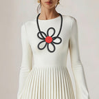 Openwork Floral Silicone Necklace
