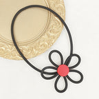Openwork Floral Silicone Necklace