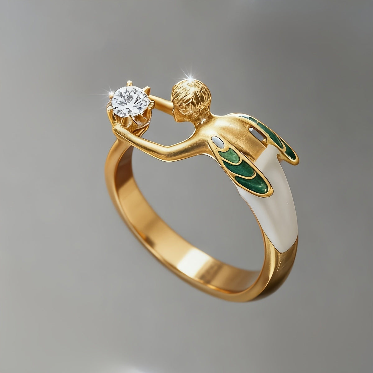 14k Angel Figure Ring