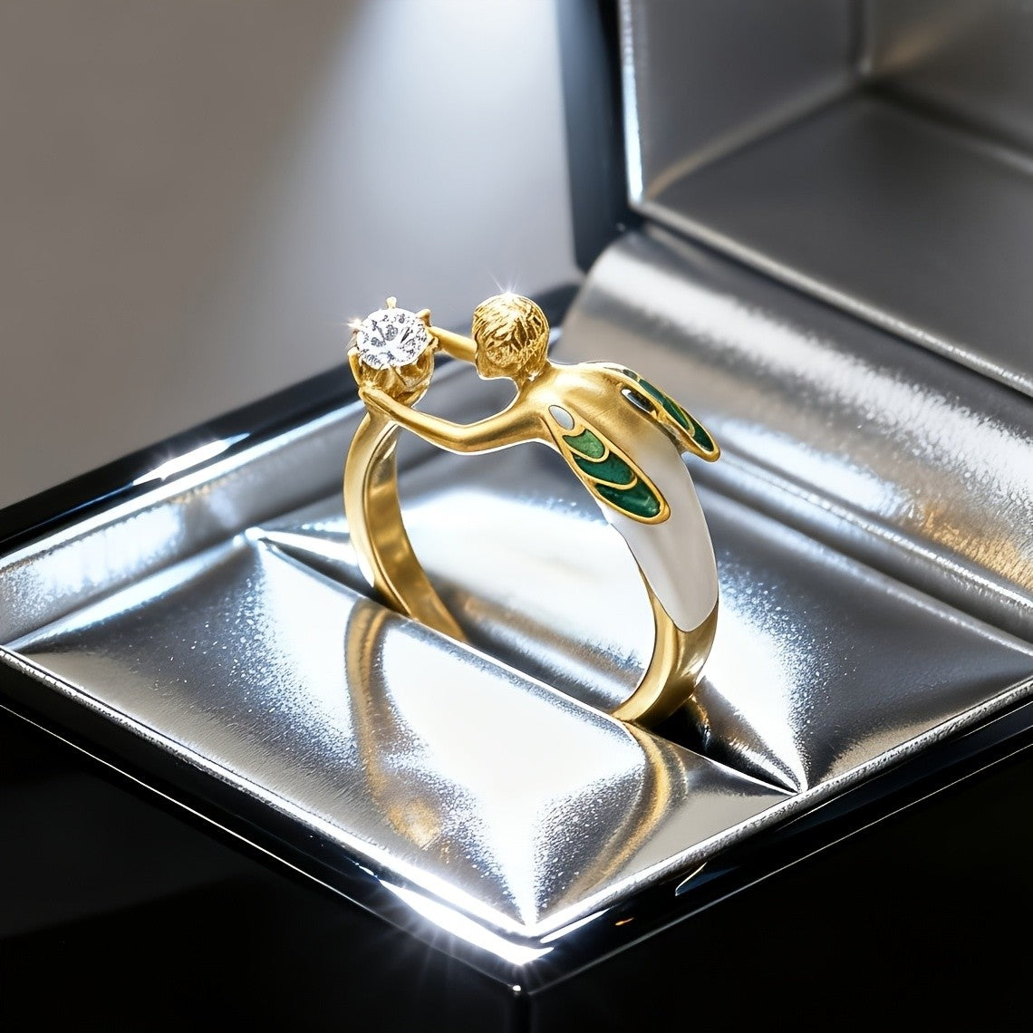 14k Angel Figure Ring