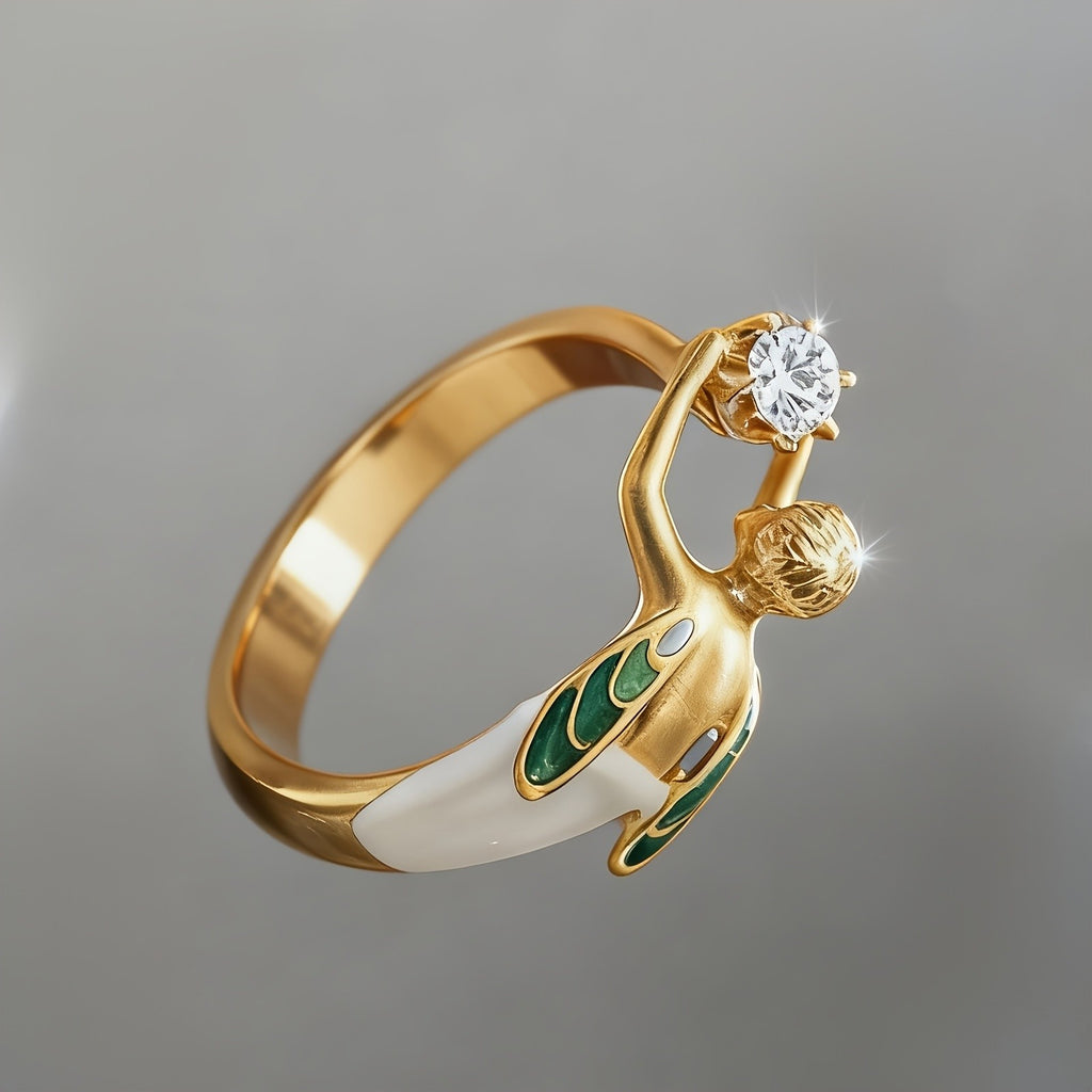 14k Angel Figure Ring