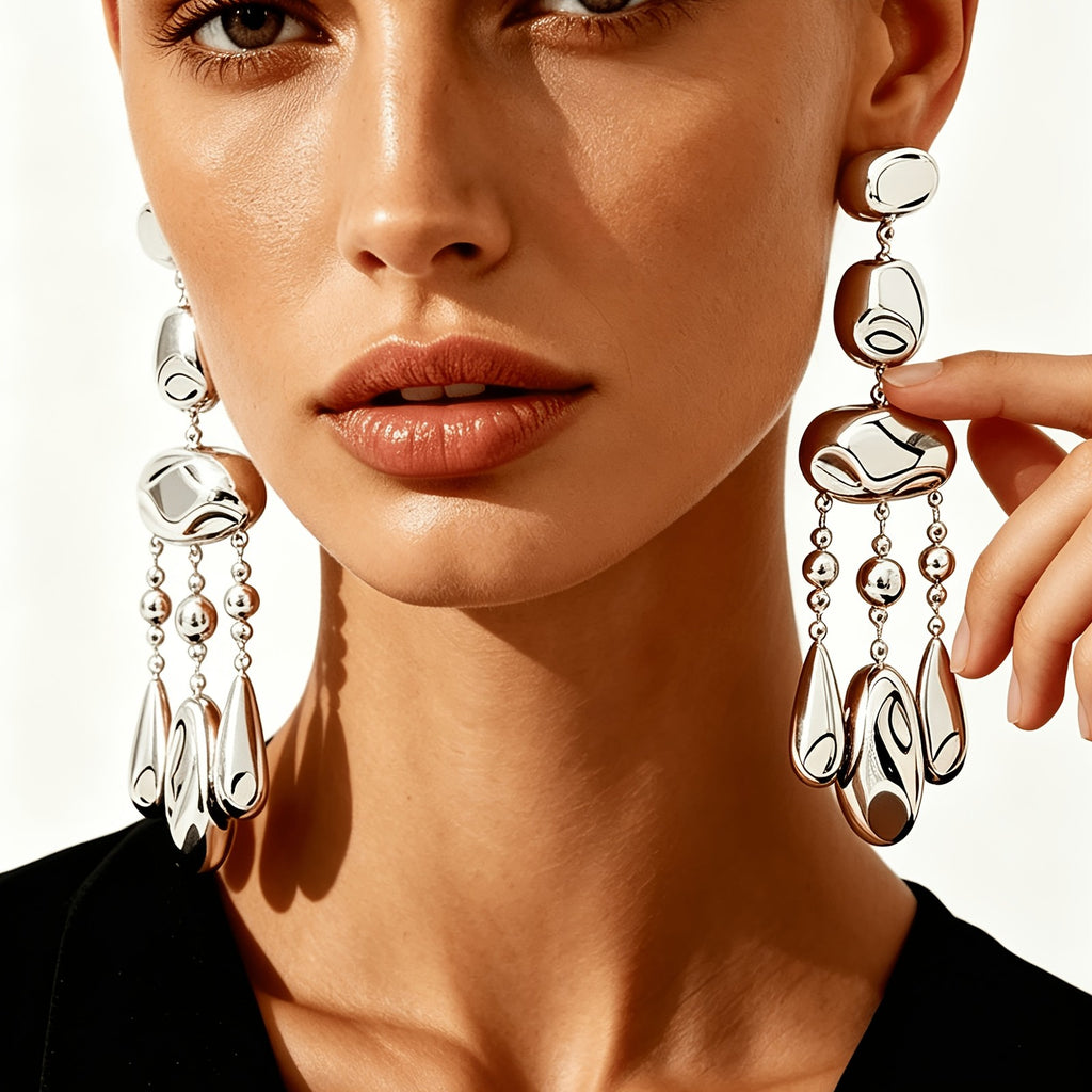 Asymmetric Irregular Drop Earrings