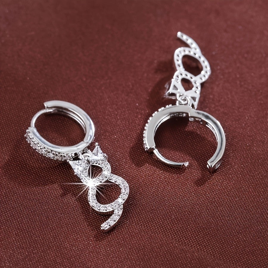 18k Cat Drop Earrings