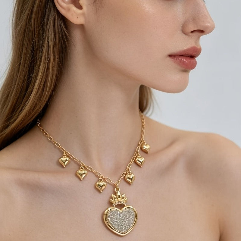 KC Heart Charm Necklace