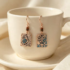 Vintage Watering Can Flower Drop Earrings