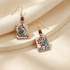 Vintage Watering Can Flower Drop Earrings