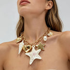 Multi-Charm Ocean Theme Necklace