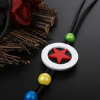 Colorful Star Pendant Cord Necklace