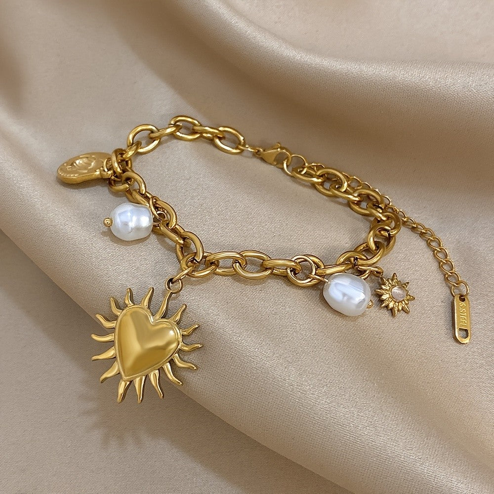 Vintage Clock Movement 18k Bangle