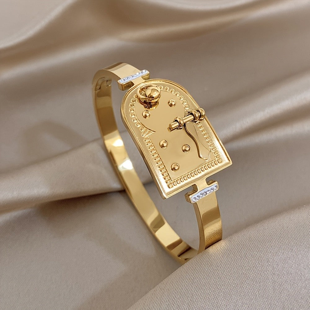 Vintage Clock Movement 18k Bangle