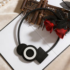 Geometric Black Collar Necklace