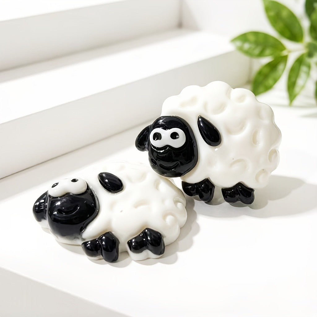 Cute Resin Lamb Stud Earrings