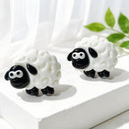 Cute Resin Lamb Stud Earrings