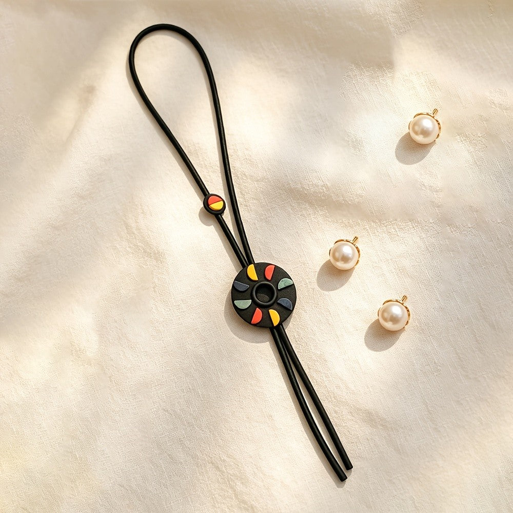Geometric Color Block Boho Necklace