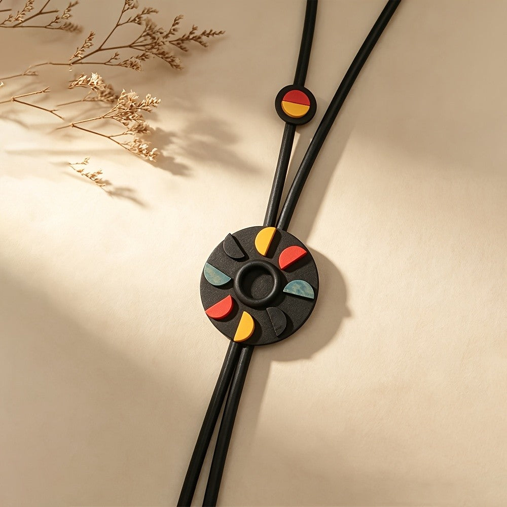 Geometric Color Block Boho Necklace