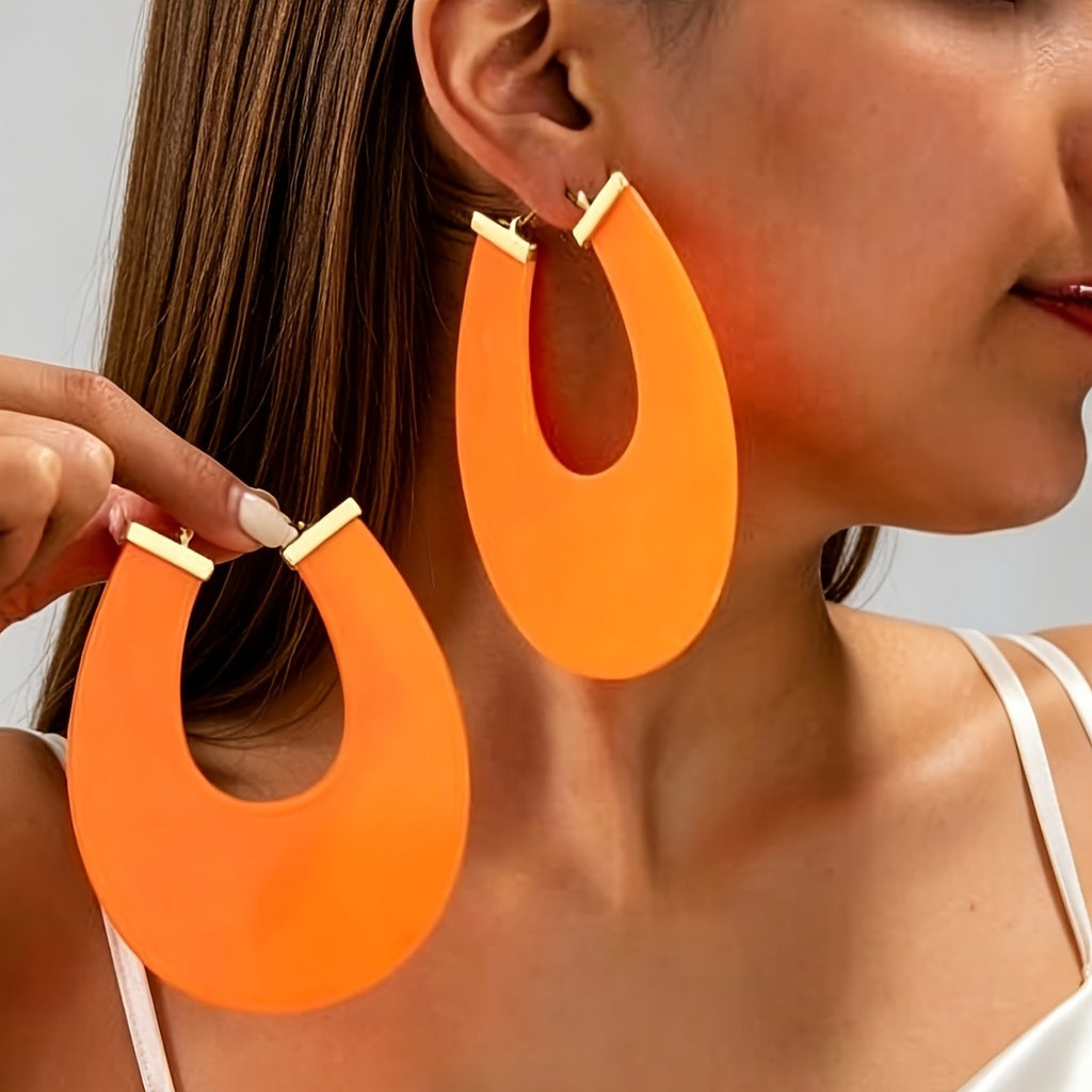 Boho Acrylic Teardrop Earrings