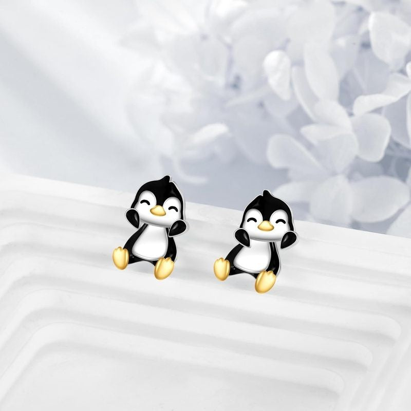 Cute Penguin Drop Earrings