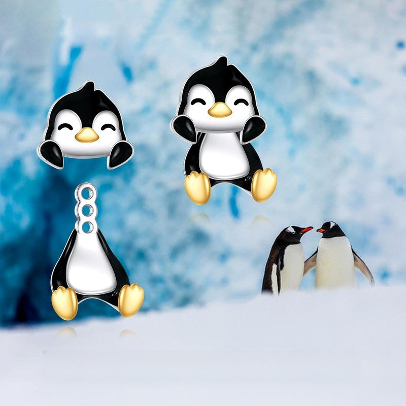 Cute Penguin Drop Earrings
