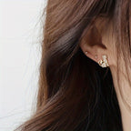 Pavé Cat Stud Earrings