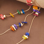 Multi-Layer Vintage Stone Necklace