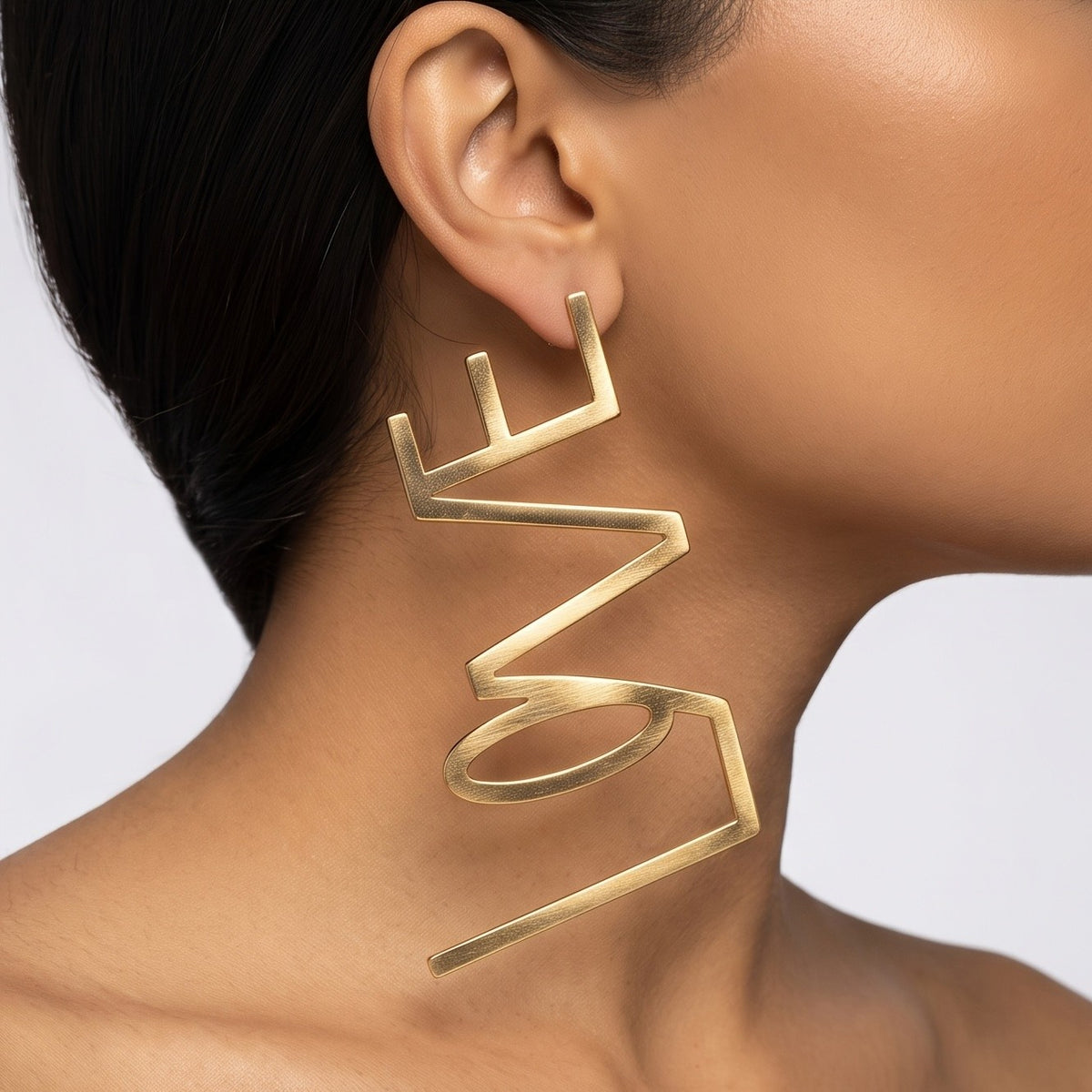 Vintage LOVE Letter Drop Earrings