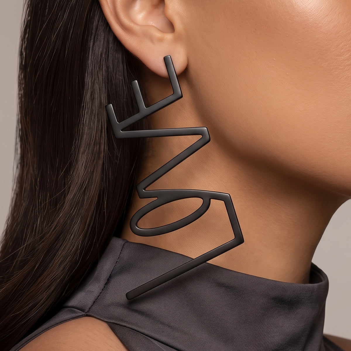 Vintage LOVE Letter Drop Earrings