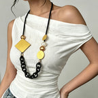 Geometric Chunky Chain Necklace