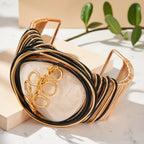 Vintage Wire Wrap Resin Bangle