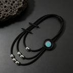 Asymmetric Geometric Silica Gel Necklace
