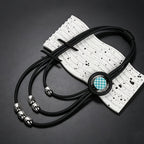 Asymmetric Geometric Silica Gel Necklace