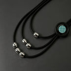 Asymmetric Geometric Silica Gel Necklace